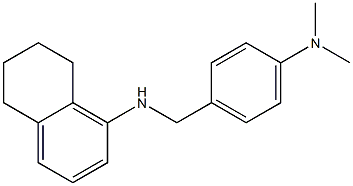 N-{[4-(dimethylamino)phenyl]methyl}-5,6,7,8-tetrahydronaphthalen-1-amine 结构式