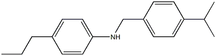 N-{[4-(propan-2-yl)phenyl]methyl}-4-propylaniline 结构式