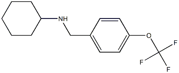 N-{[4-(trifluoromethoxy)phenyl]methyl}cyclohexanamine 结构式