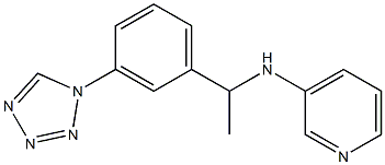 N-{1-[3-(1H-1,2,3,4-tetrazol-1-yl)phenyl]ethyl}pyridin-3-amine 结构式