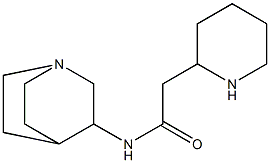 N-{1-azabicyclo[2.2.2]octan-3-yl}-2-(piperidin-2-yl)acetamide 结构式