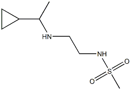 N-{2-[(1-cyclopropylethyl)amino]ethyl}methanesulfonamide 结构式