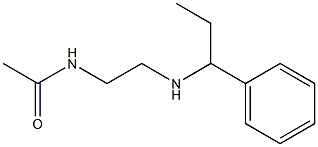 N-{2-[(1-phenylpropyl)amino]ethyl}acetamide 结构式