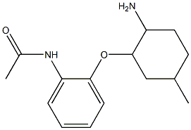 N-{2-[(2-amino-5-methylcyclohexyl)oxy]phenyl}acetamide 结构式