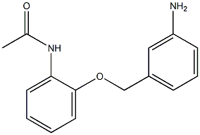 N-{2-[(3-aminophenyl)methoxy]phenyl}acetamide 结构式