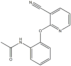 N-{2-[(3-cyanopyridin-2-yl)oxy]phenyl}acetamide 结构式