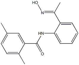 N-{2-[1-(hydroxyimino)ethyl]phenyl}-2,5-dimethylbenzamide 结构式