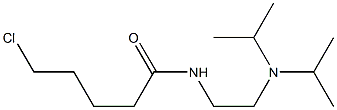 N-{2-[bis(propan-2-yl)amino]ethyl}-5-chloropentanamide 结构式