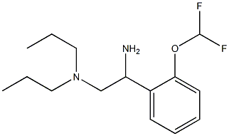 N-{2-amino-2-[2-(difluoromethoxy)phenyl]ethyl}-N,N-dipropylamine 结构式