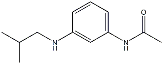 N-{3-[(2-methylpropyl)amino]phenyl}acetamide 结构式