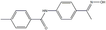 N-{4-[(1E)-N-hydroxyethanimidoyl]phenyl}-4-methylbenzamide 结构式