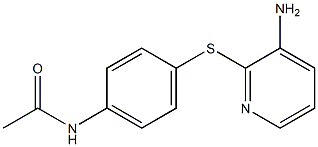 N-{4-[(3-aminopyridin-2-yl)sulfanyl]phenyl}acetamide 结构式