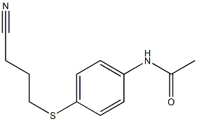 N-{4-[(3-cyanopropyl)sulfanyl]phenyl}acetamide 结构式