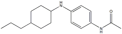 N-{4-[(4-propylcyclohexyl)amino]phenyl}acetamide 结构式