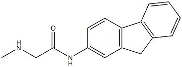 N-9H-fluoren-2-yl-2-(methylamino)acetamide 结构式