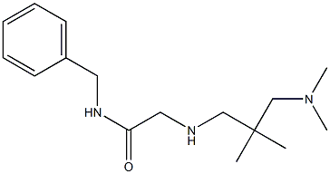 N-benzyl-2-({2-[(dimethylamino)methyl]-2-methylpropyl}amino)acetamide 结构式