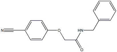 N-benzyl-2-(4-cyanophenoxy)acetamide 结构式