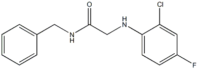 N-benzyl-2-[(2-chloro-4-fluorophenyl)amino]acetamide 结构式