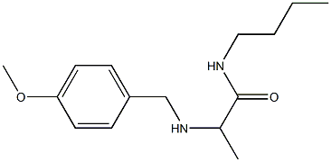 N-butyl-2-{[(4-methoxyphenyl)methyl]amino}propanamide 结构式