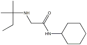 N-cyclohexyl-2-[(2-methylbutan-2-yl)amino]acetamide 结构式