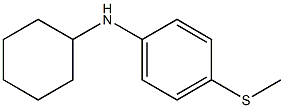 N-cyclohexyl-4-(methylsulfanyl)aniline 结构式