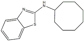 N-cyclooctyl-1,3-benzothiazol-2-amine 结构式