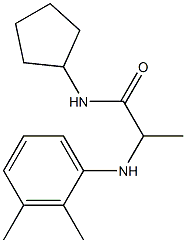 N-cyclopentyl-2-[(2,3-dimethylphenyl)amino]propanamide 结构式