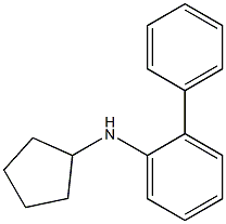 N-cyclopentyl-2-phenylaniline 结构式