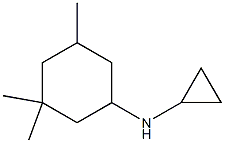 N-cyclopropyl-3,3,5-trimethylcyclohexan-1-amine 结构式