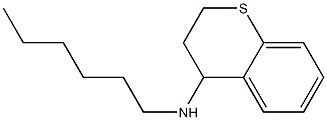 N-hexyl-3,4-dihydro-2H-1-benzothiopyran-4-amine 结构式