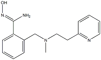 N'-hydroxy-2-({methyl[2-(pyridin-2-yl)ethyl]amino}methyl)benzene-1-carboximidamide 结构式