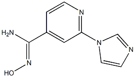 N'-hydroxy-2-(1H-imidazol-1-yl)pyridine-4-carboximidamide 结构式