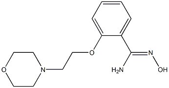 N'-hydroxy-2-[2-(morpholin-4-yl)ethoxy]benzene-1-carboximidamide 结构式