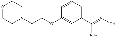 N'-hydroxy-3-[2-(morpholin-4-yl)ethoxy]benzene-1-carboximidamide 结构式