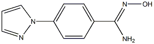 N'-hydroxy-4-(1H-pyrazol-1-yl)benzene-1-carboximidamide 结构式