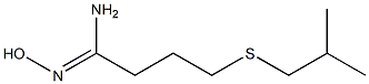 N'-hydroxy-4-[(2-methylpropyl)sulfanyl]butanimidamide 结构式