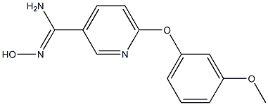 N'-hydroxy-6-(3-methoxyphenoxy)pyridine-3-carboximidamide 结构式