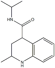N-isopropyl-2-methyl-1,2,3,4-tetrahydroquinoline-4-carboxamide 结构式