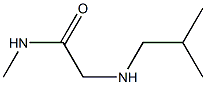 N-methyl-2-[(2-methylpropyl)amino]acetamide 结构式