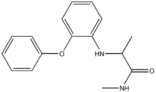 N-methyl-2-[(2-phenoxyphenyl)amino]propanamide 结构式
