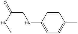 N-methyl-2-[(4-methylphenyl)amino]acetamide 结构式