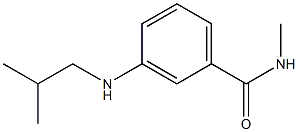 N-methyl-3-[(2-methylpropyl)amino]benzamide 结构式