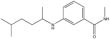 N-methyl-3-[(5-methylhexan-2-yl)amino]benzamide 结构式