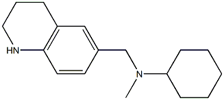 N-methyl-N-(1,2,3,4-tetrahydroquinolin-6-ylmethyl)cyclohexanamine 结构式