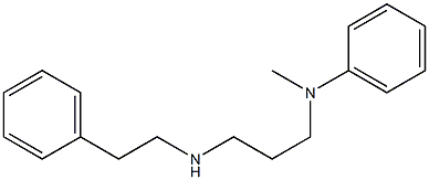 N-methyl-N-{3-[(2-phenylethyl)amino]propyl}aniline 结构式