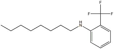 N-octyl-2-(trifluoromethyl)aniline 结构式