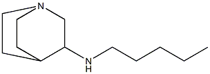 N-pentyl-1-azabicyclo[2.2.2]octan-3-amine 结构式