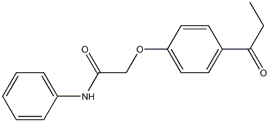 N-phenyl-2-(4-propionylphenoxy)acetamide 结构式