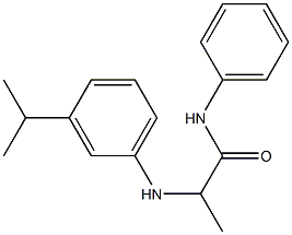 N-phenyl-2-{[3-(propan-2-yl)phenyl]amino}propanamide 结构式