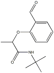 N-tert-butyl-2-(2-formylphenoxy)propanamide 结构式